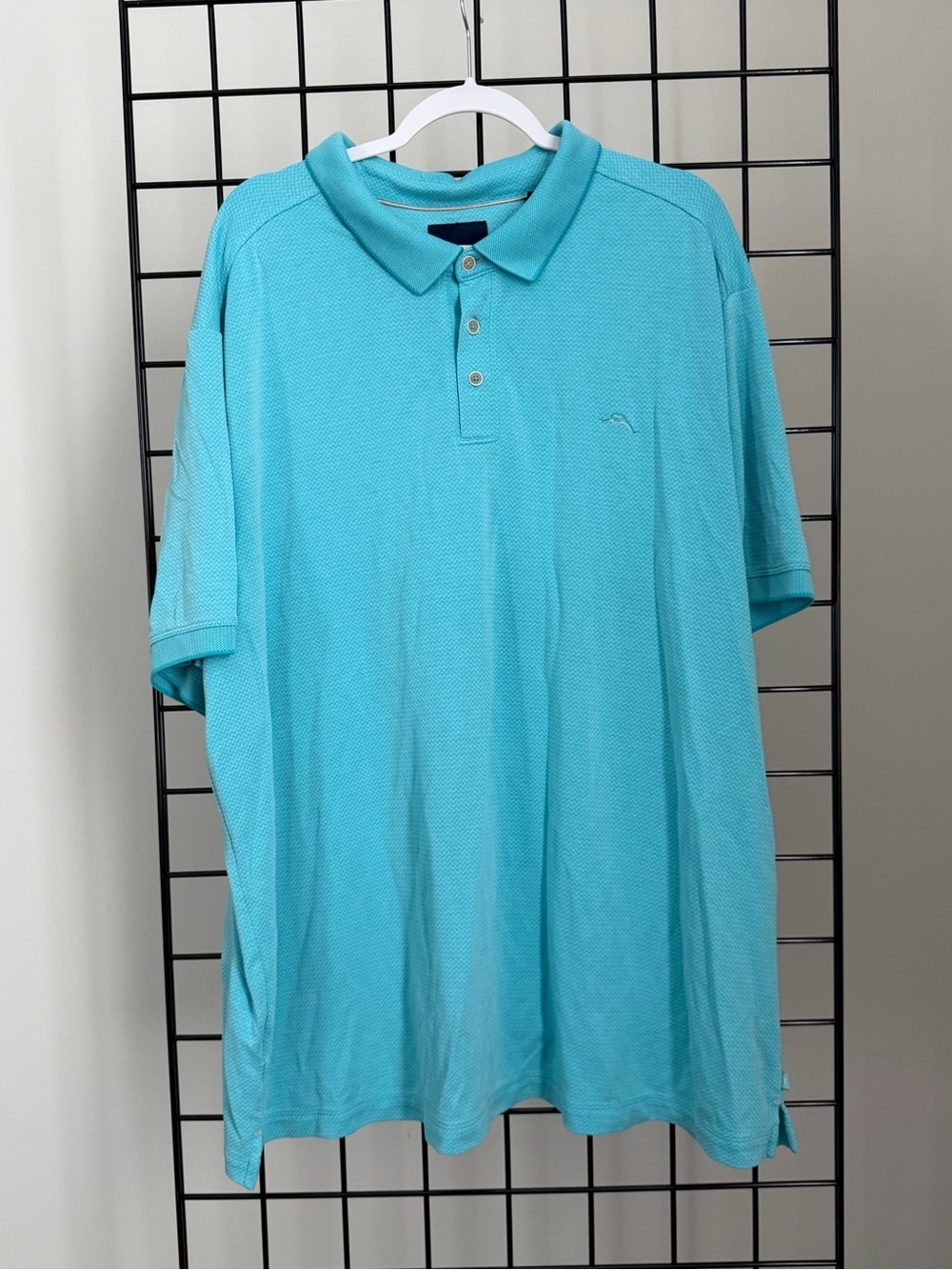 Tommy Bahama Men's Polo in Turquoise Blue